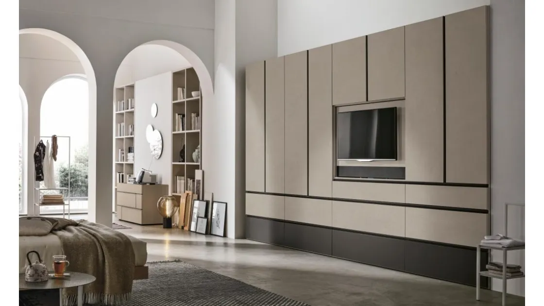 Armadio con anta battente Modula di Tomasella