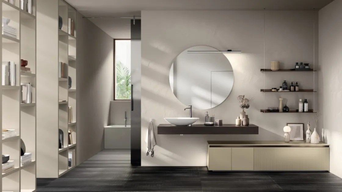 Mobile da Bagno Lido in laminato Strips Urban di Scavolini Bathrooms