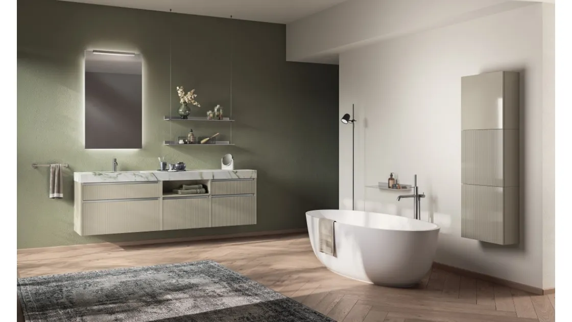 Mobile da Bagno Miko Laccato Opaco Tortora di Scavolini Bathrooms