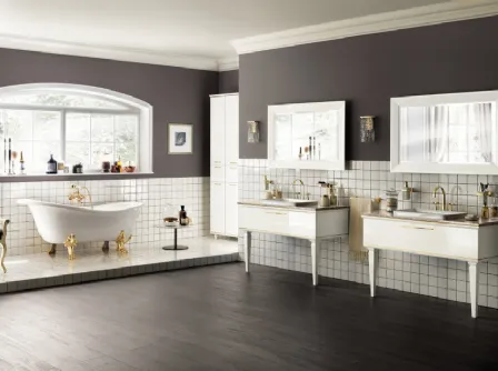 Mobile da Bagno Magnifica Laccato Lucido Bianco Prestige di  Scavolini Bathrooms