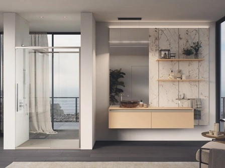 Mobile da Bagno sospeso Stilo in laccato opaco Ginger di Scavolini Bathrooms