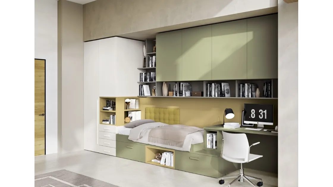 Cameretta 128 a ponte su misura di Ferrimobili