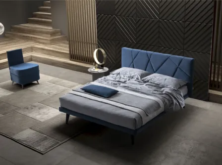 Letto matrimoniale con testiera Chiara di Stilfar Italia