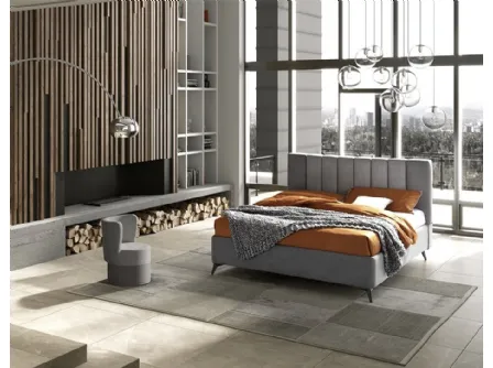 Letto imbottito Domino 24 di Stilfar Italia