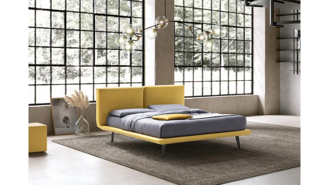 Letto Enea 24 in tessuto imbottito di Stilfar Italia