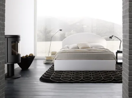 Letto con testiera Soft di Fabbri Salotti