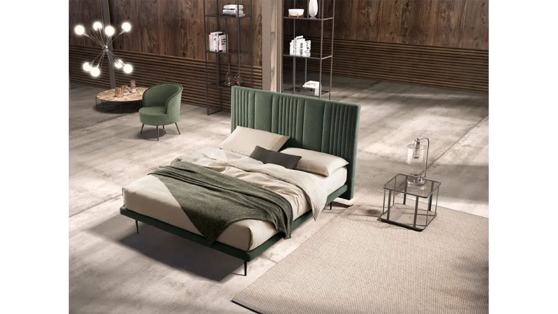 Letto matrimoniale trapuntato Matrix di Stilfar Italia