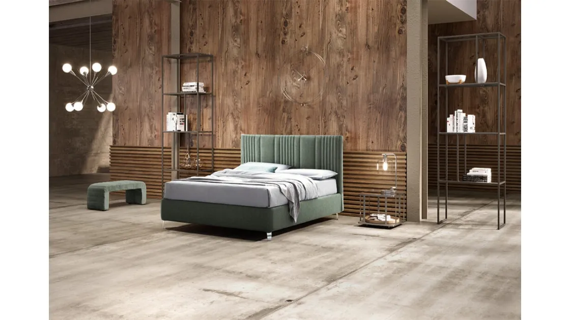 Letto matrimoniale con box contenitore Matrix di Stilfar Italia