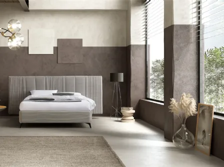 Letto Matrix XL con testiera trapuntata di Stilfar Italia