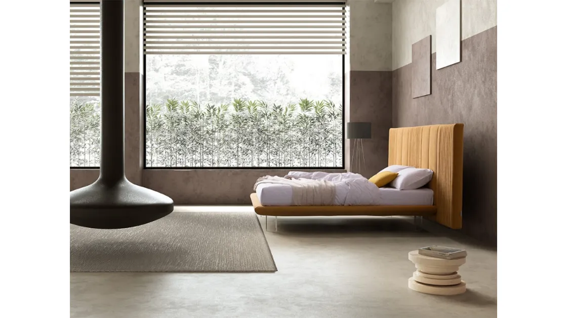 Letto Matrix XL con testiera trapuntata di Stilfar Italia