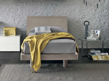 Letto singolo con testiera Clio di Tomasella