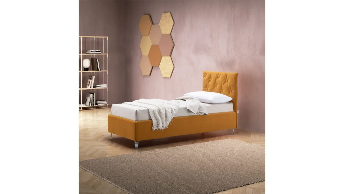 Letto singolo con box contenitore Stelle di Stilfar Italia