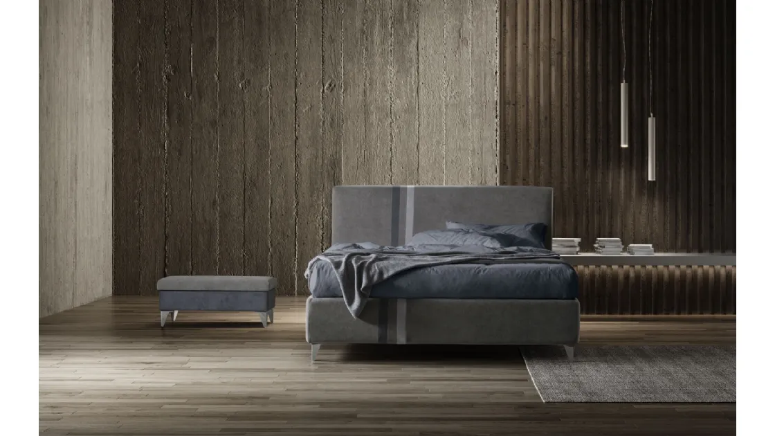 Letto in tessuto imbottito Fanny Stilfar Italia