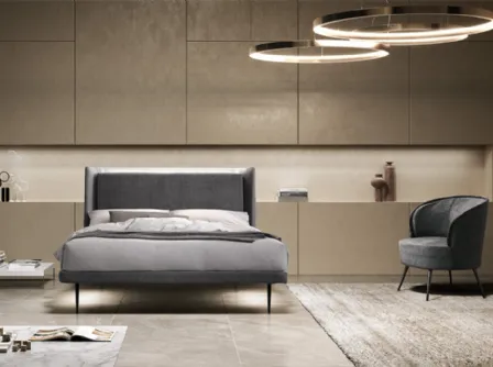 Letto imbottito Illumina di Stilfar Italia