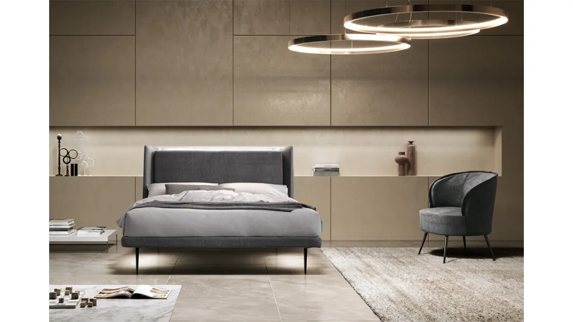 Letto imbottito Illumina di Stilfar Italia