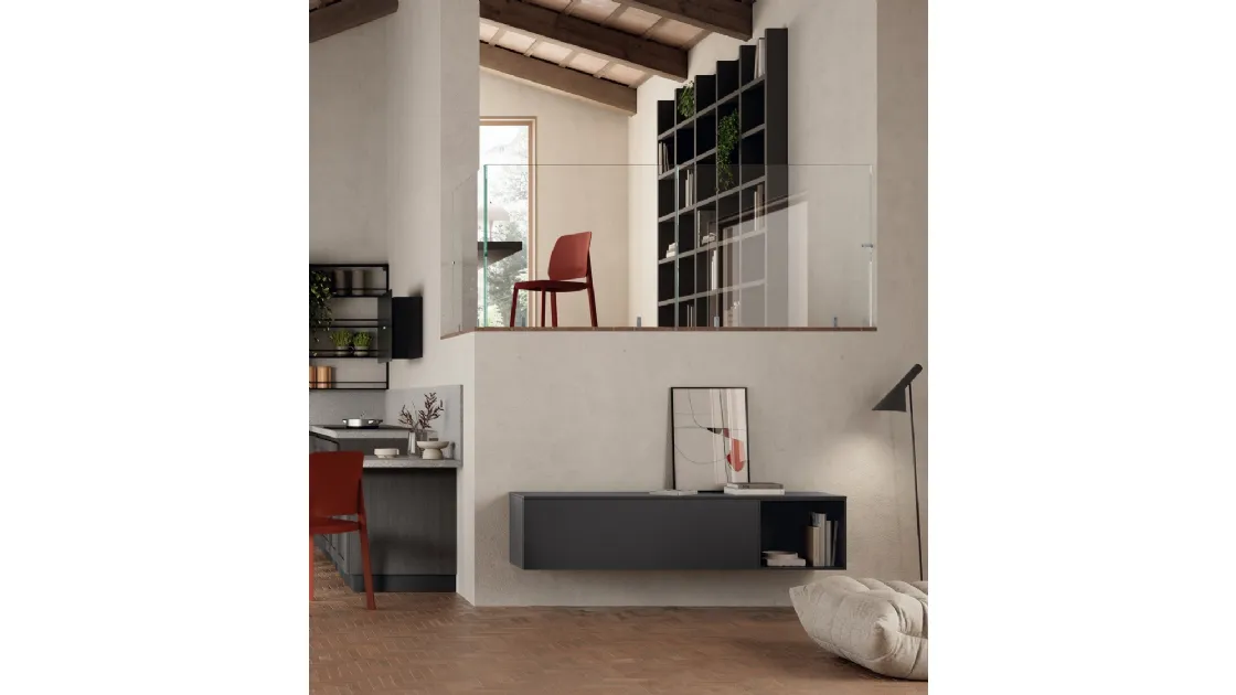 Madia sospesa Living Regola di Scavolini