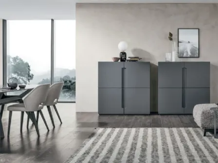 Madia Montgomery Verticale in laccato opaco bromo di Tomasella