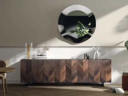 Madia Sideboard 05 con anta impiallacciata di Scavolini