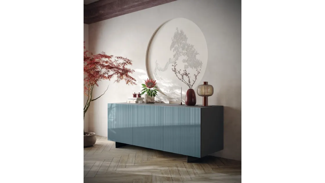 Madia Sideboard 07 in vetro dogato di Scavolini