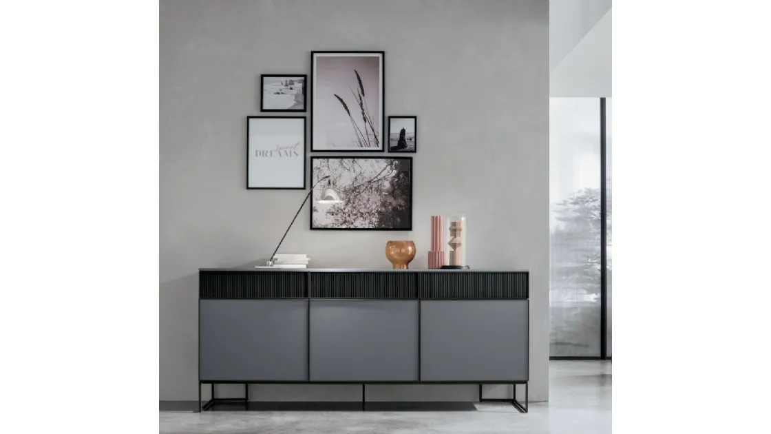 Madia Vinci in laccato opaco bromo di Tomasella