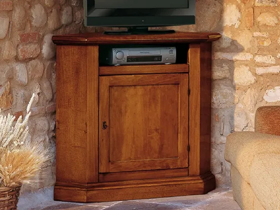 Mobile Porta Tv Florence Bugnata in legno di noce di Betamobili