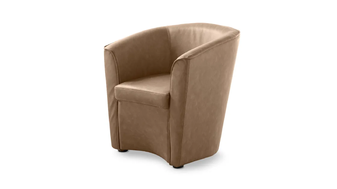 Poltroncina Clarissa in ecopelle di Stilfar Italia