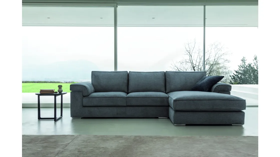 Divano con penisola Grace di Fabbri Salotti