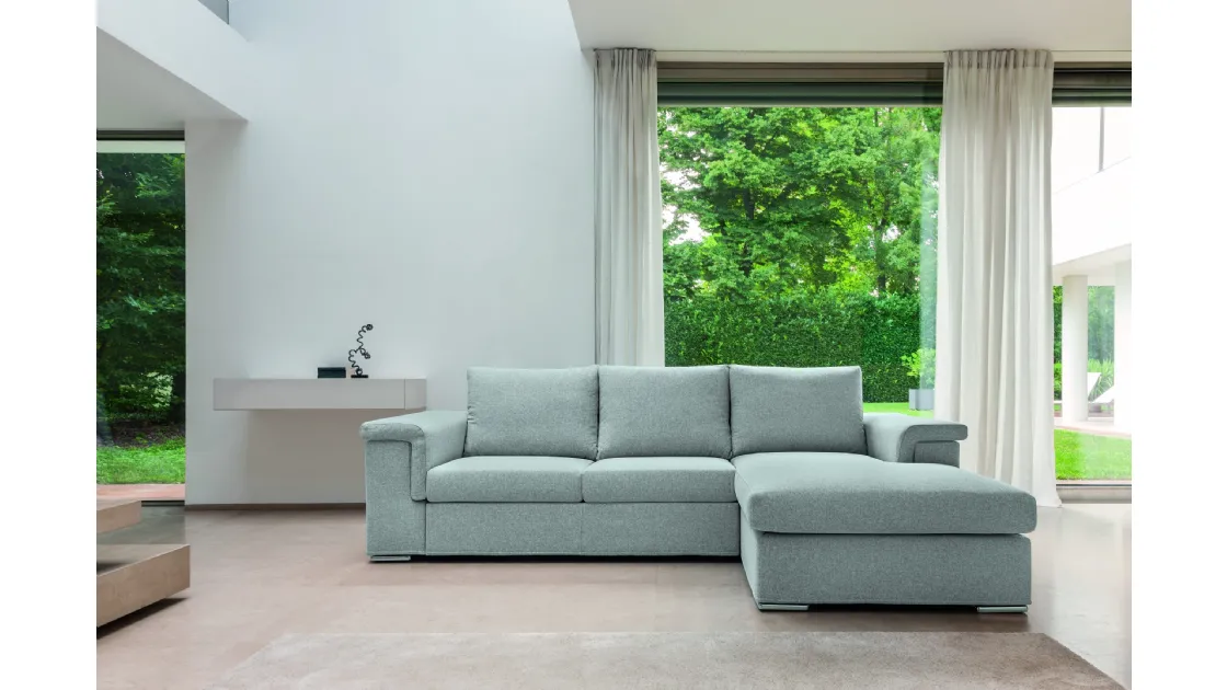 Divano con penisola Kappatre di Fabbri Salotti