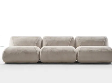 Divano lineare in tessuto Up Sofa di Rosini Divani