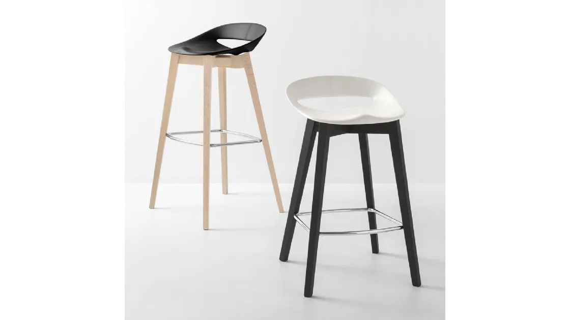 Sgabello Cosmopolitan in polipropilene di Connubia