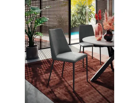 Sedia Dafne in tessuto di Scavolini