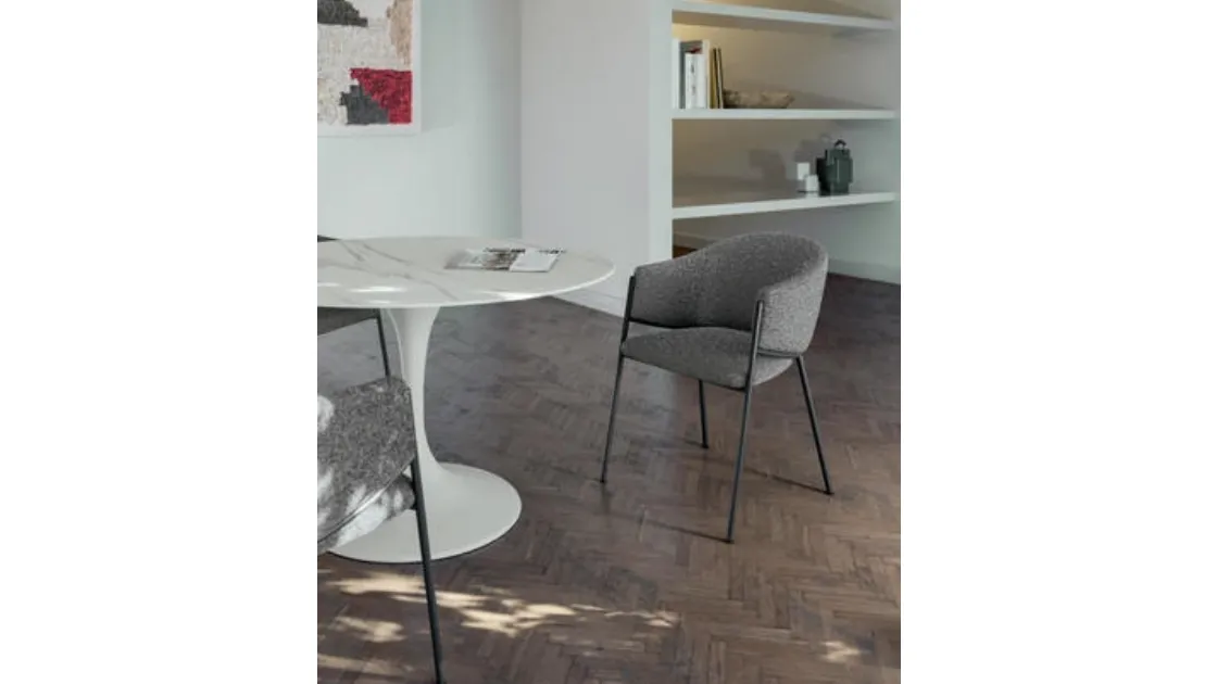 Sedia Medea in tessuto di Stones