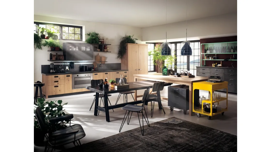 Sedia Overdyed in frassino verniciato di Scavolini