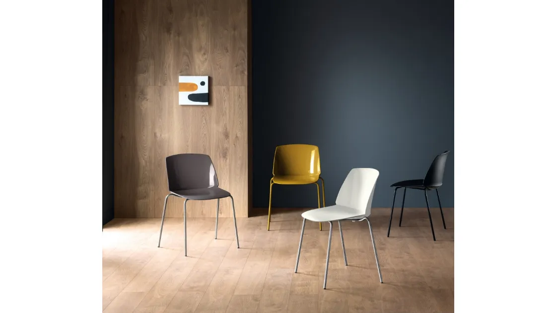 Sedia Sixties in polipropilene di Scavolini