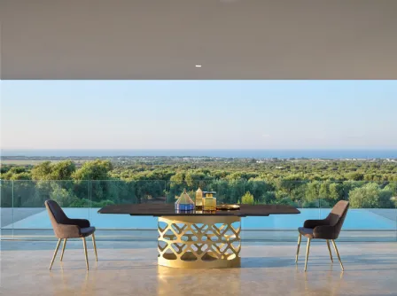 Tavolo Eclipse T56 Oro di Friulsedie