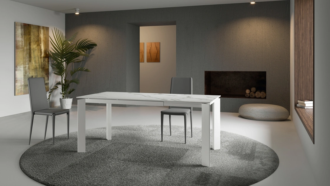 Tavolo Frame con top in ceramica di Stones