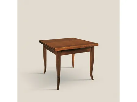 Tavolo quadrato allungabile in legno Princess 1699 100 G01 di Tarocco Vaccari