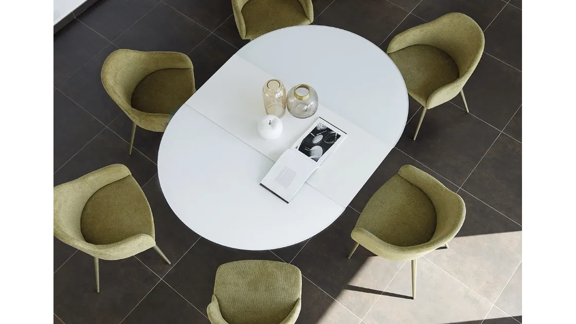 Tavolo rotondo allungabile Sirius T33 di Friulsedie