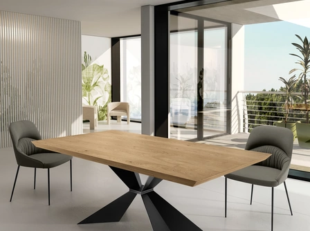 Tavolo con top in legno Stark di Stones