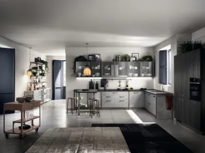 Cucina Moderna Diesel get Together 04 Industrial Showcases di Scavolini
