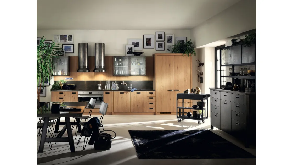 Cucina Moderna Diesel Social Kitchen 07 in Ruxe Wood di Scavolini